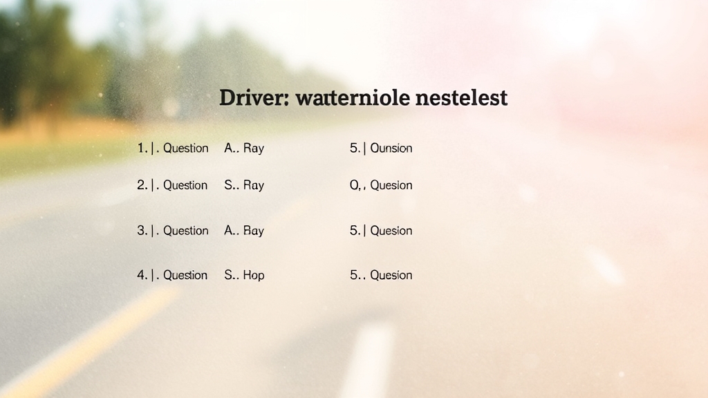 필기시험 문제 유형 및 문제수 (watercolor 스타일)