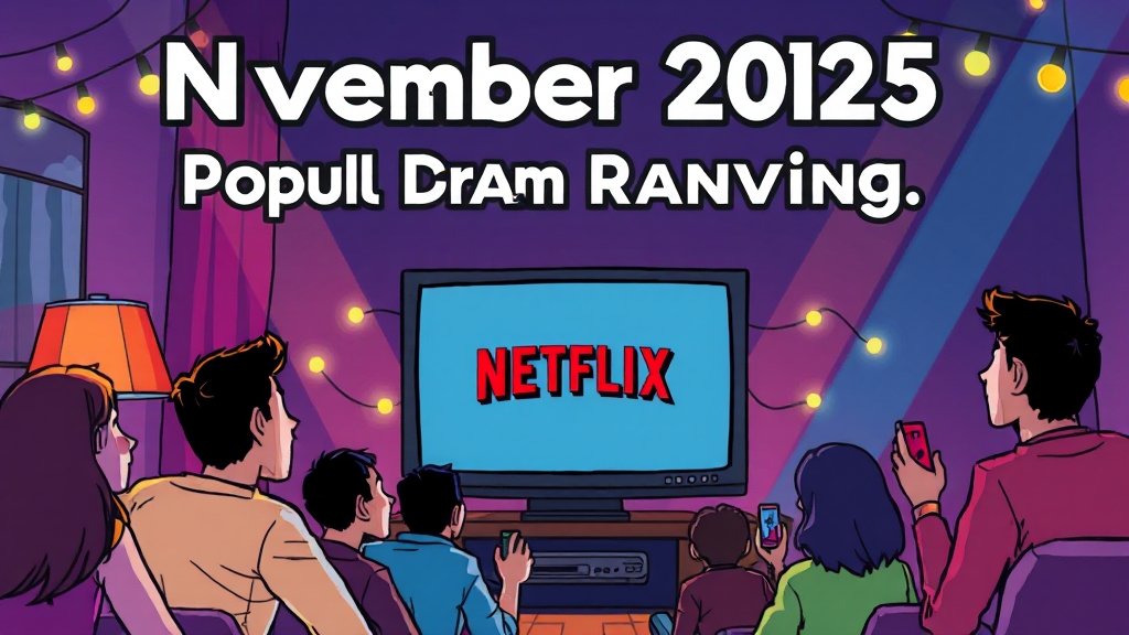 2025년 11월 드라마, 즐겁게 시청하세요! (cartoon 스타일)