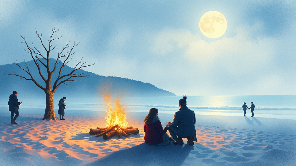 누구와 함께 가면 좋을까? 추천 대상 (watercolor 스타일)