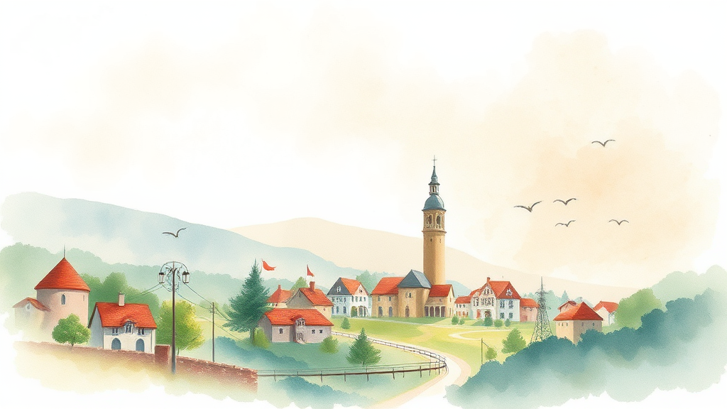 고향사랑기부제 혜택 (watercolor 스타일)