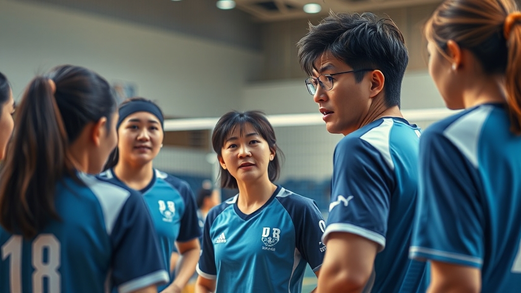 김연경 감독의 리더십과 전략 (realistic 스타일)