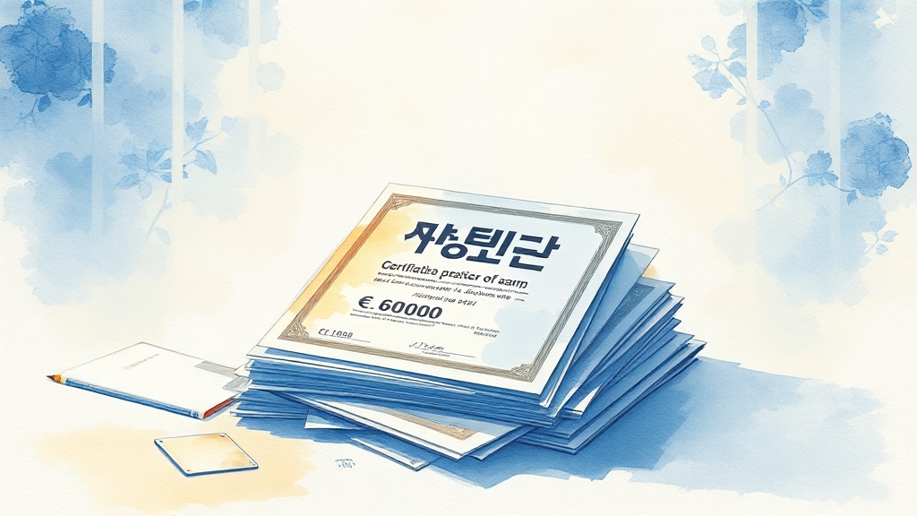 보세사 시험 개요 (watercolor 스타일)
