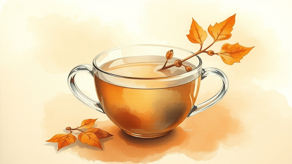 한방차의 올바른 음용법 (watercolor 스타일)