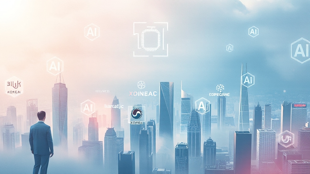 국내 AI 관련주, 핵심 기업은? (watercolor 스타일)