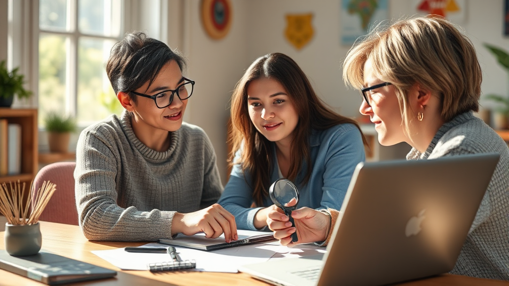 온라인 교육기관 선택 기준 (realistic 스타일)