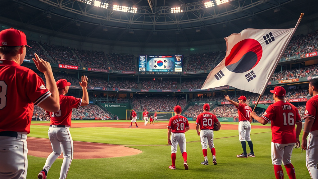 한일전, 도쿄돔에서! (realistic 스타일)