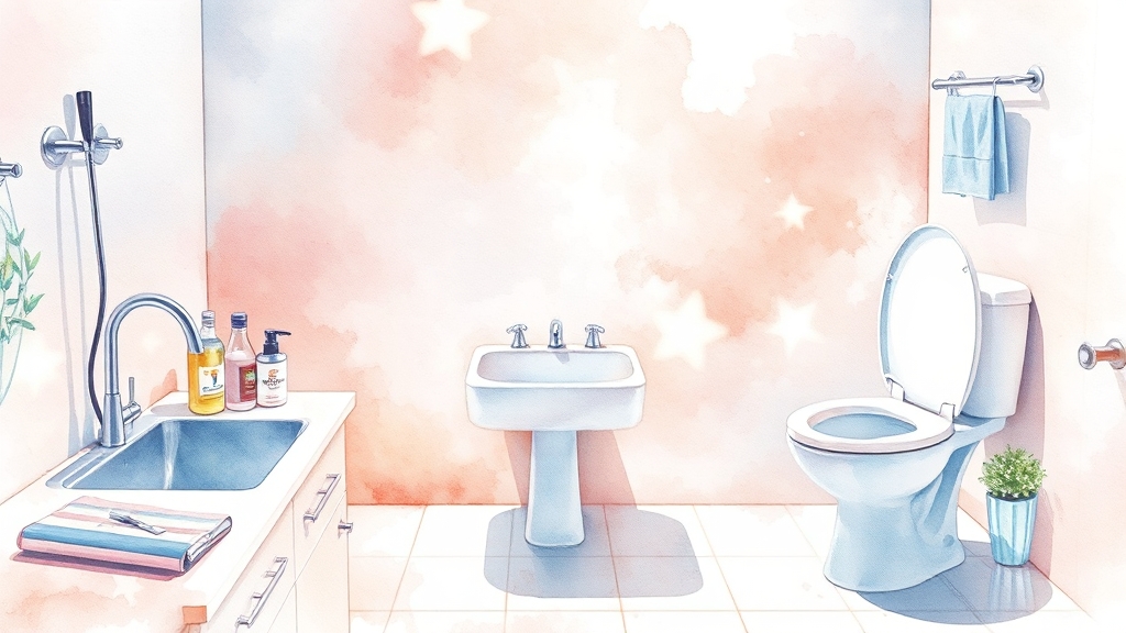 주방 & 화장실, 디테일 청소 가격은? (watercolor 스타일)