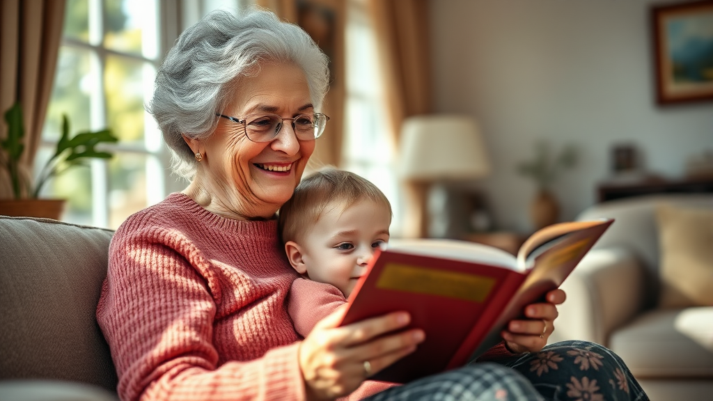 조부모 돌봄수당이란? (realistic 스타일)