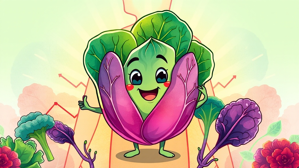 양배추 비타민U의 위 건강 효능과 올바른 섭취법 총정리(2025최신) 2 양배추, 영양소 듬뿍 슈퍼푸드 (cartoon 스타일)