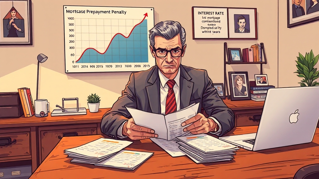 중도상환수수료, 왜 내야 할까? (illustration 스타일)