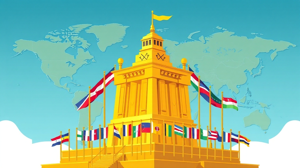 금 보유 상위 10개국 분석 (cartoon 스타일)