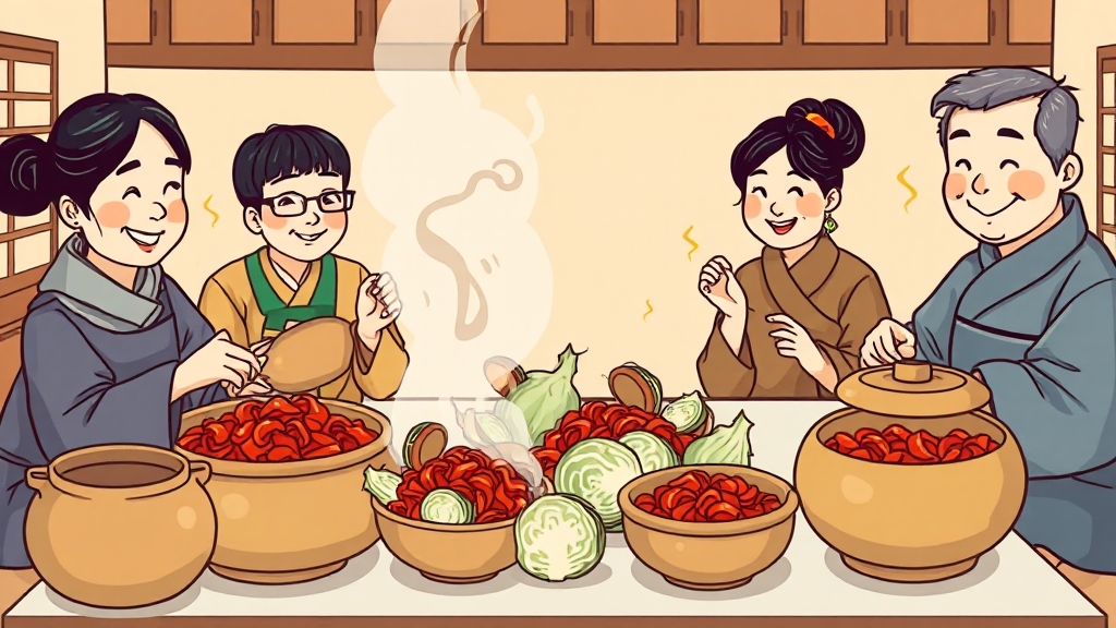 김장 과정 A to Z (cartoon 스타일)