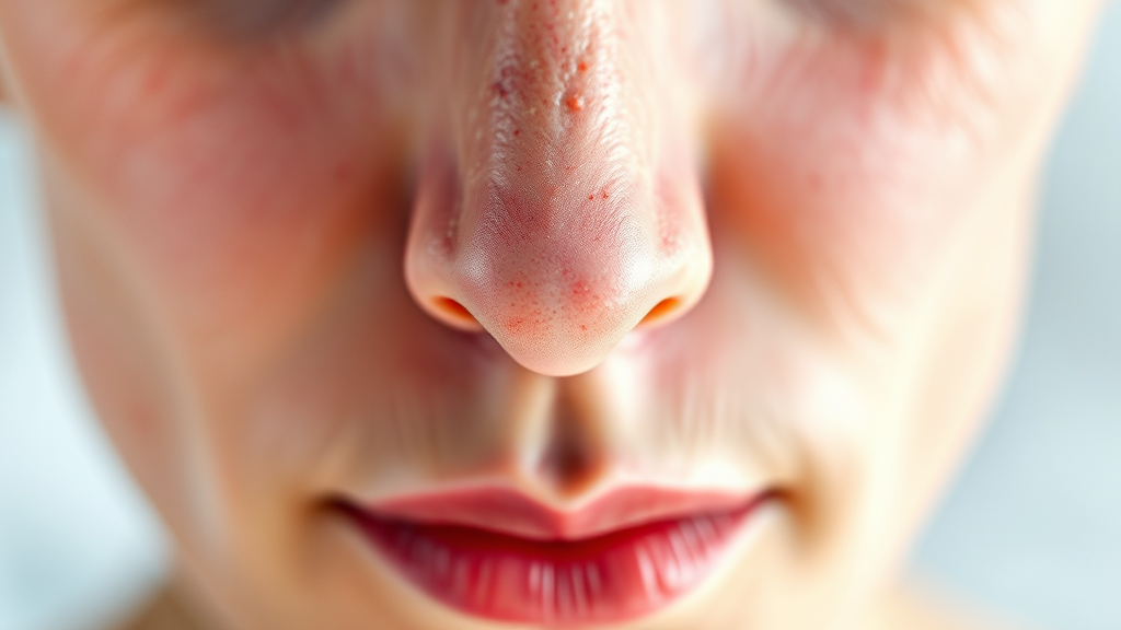 혈관운동성 비염의 주요 원인 (realistic 스타일)