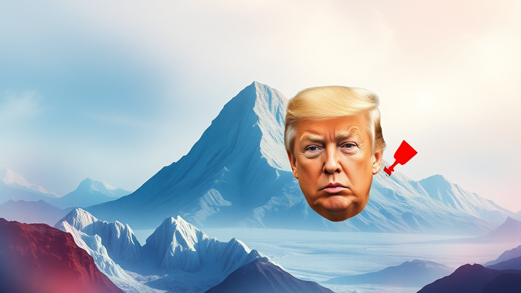 그린란드 매입 시도, 속내는? (watercolor 스타일)