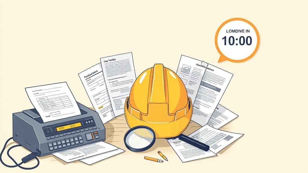 산업재해조사표 관련 FAQ (illustration 스타일)