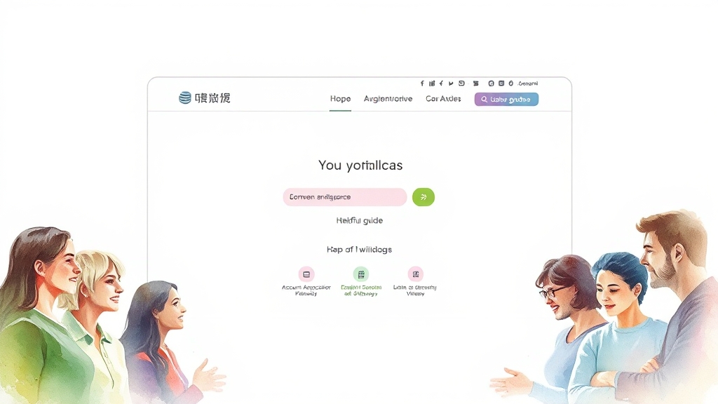 홈페이지 이용 시 유의사항 (watercolor 스타일)