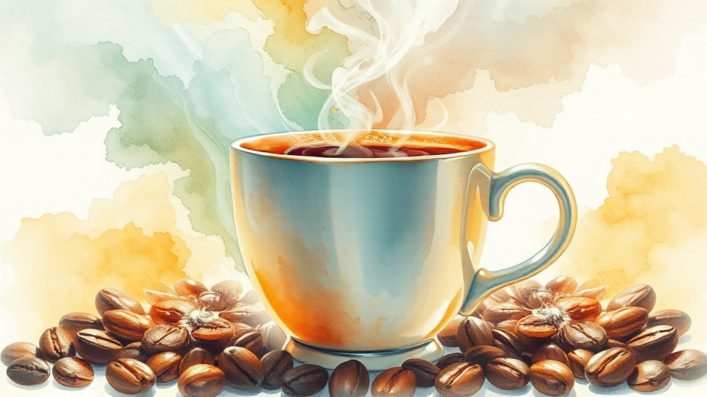 방탄커피 다이어트 효과와 주의점 (watercolor 스타일)