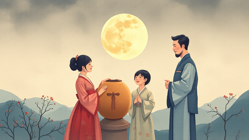 추석 인사말, 언제 보내는 게 좋을까요? (watercolor 스타일)