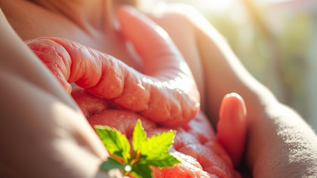 위 건강과 매스틱 유산균의 역할 (realistic 스타일)