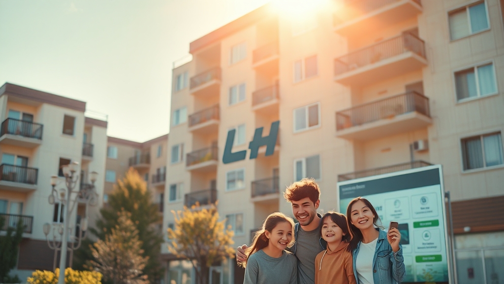 분양공고 확인 및 신청 방법 (realistic 스타일)