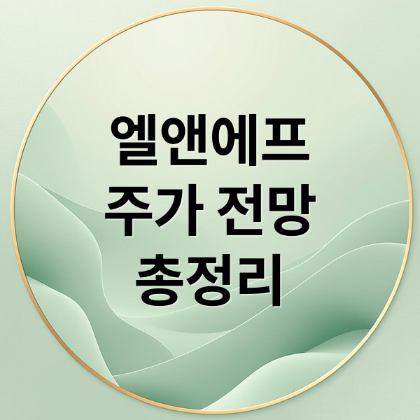 엘앤에프
주가 전망
총정리 (엘앤에프 주가 전망)