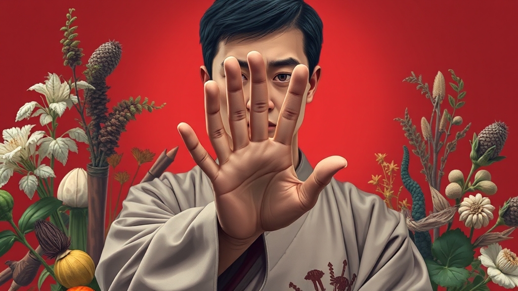 마황과 손떨림의 관련성 (illustration 스타일)