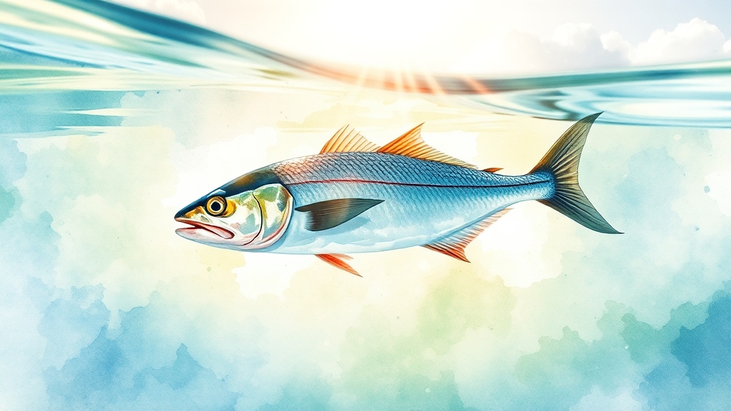 고등어, 누가 먹으면 좋을까? (watercolor 스타일)