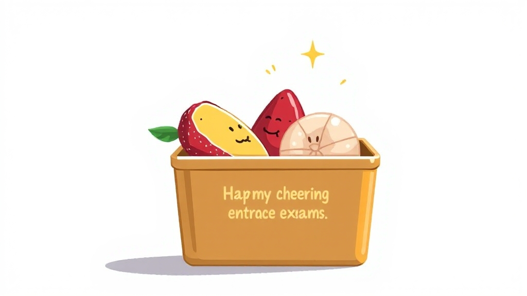 수능 도시락, 합격 기원 메뉴는? (illustration 스타일)