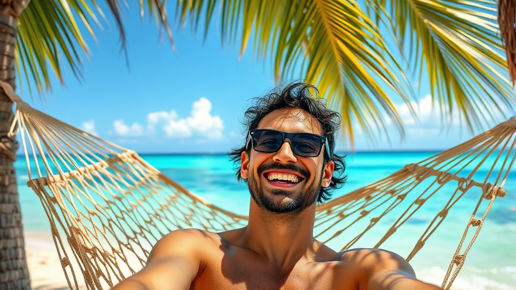 오키나와 여행, 떠나자! (realistic 스타일)