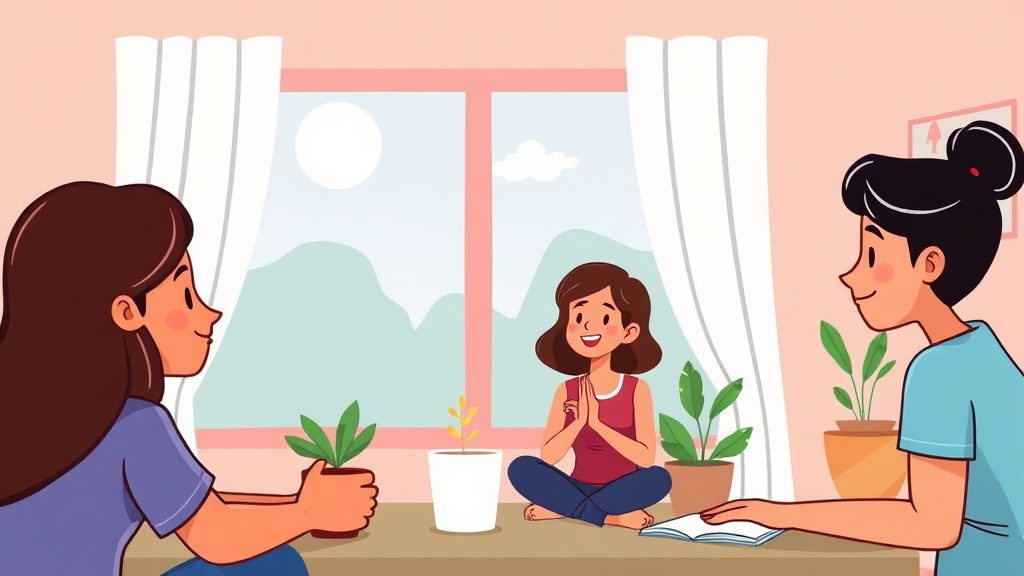 안심 지원 사업 신청 방법 및 절차 (cartoon 스타일)