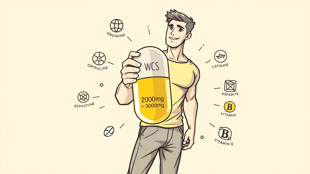 아르기닌 제품 선택 요령 (illustration 스타일)