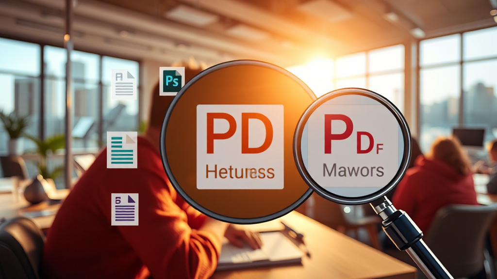 PDF 편집 프로그램, 어떤 걸 골라야 할까요? (realistic 스타일)