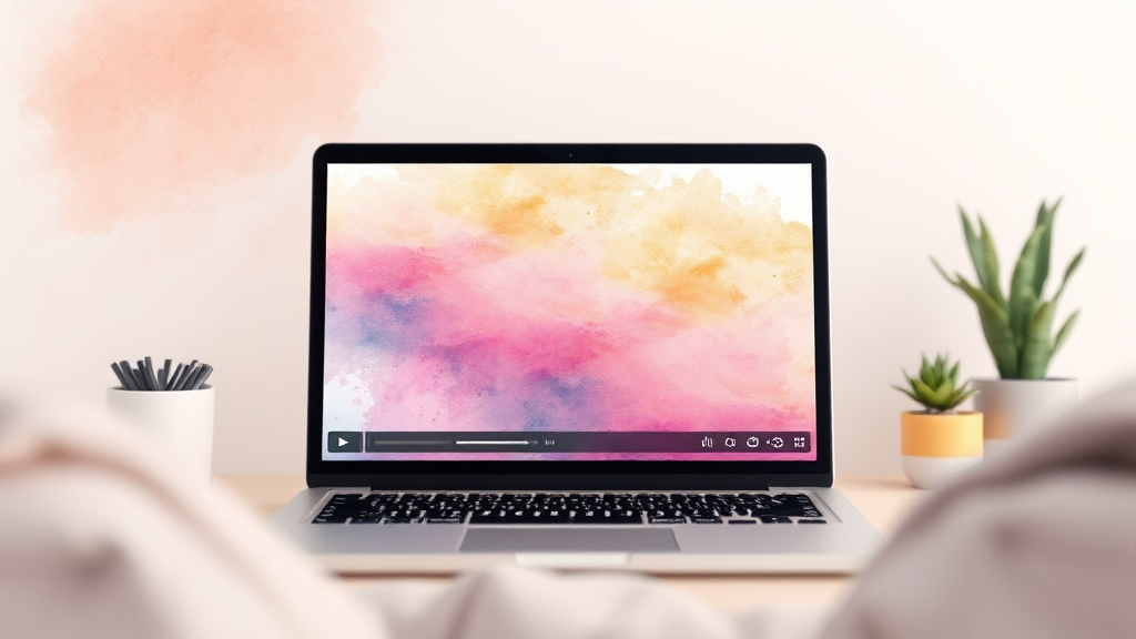 온라인 수업 과정 안내 (watercolor 스타일)