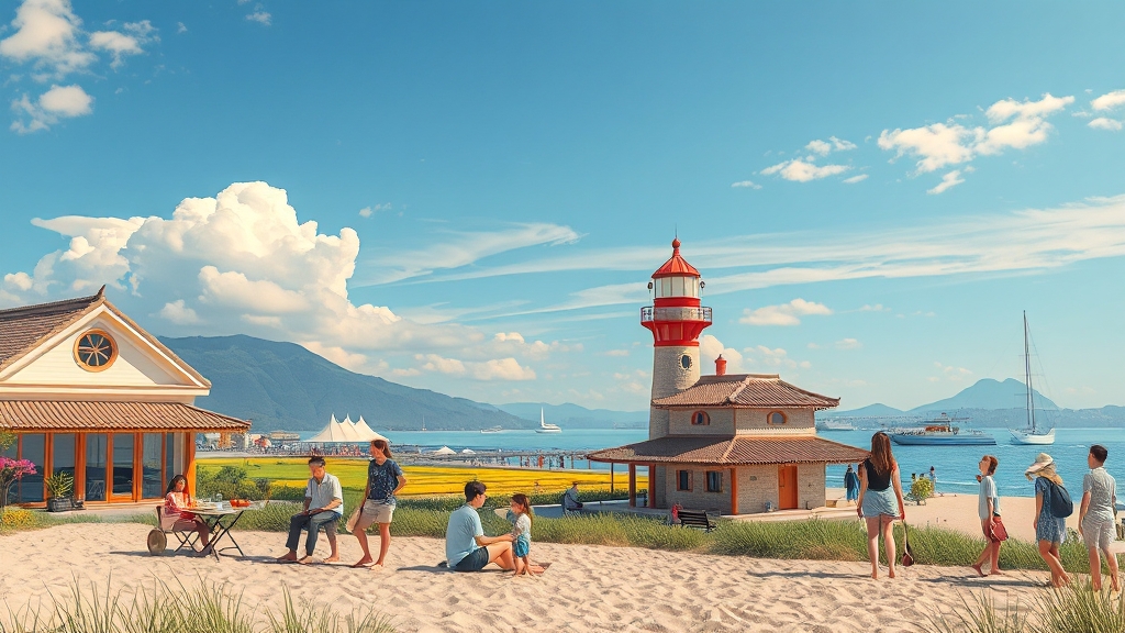 국내 여름휴가 추천 Best 7 (realistic 스타일)