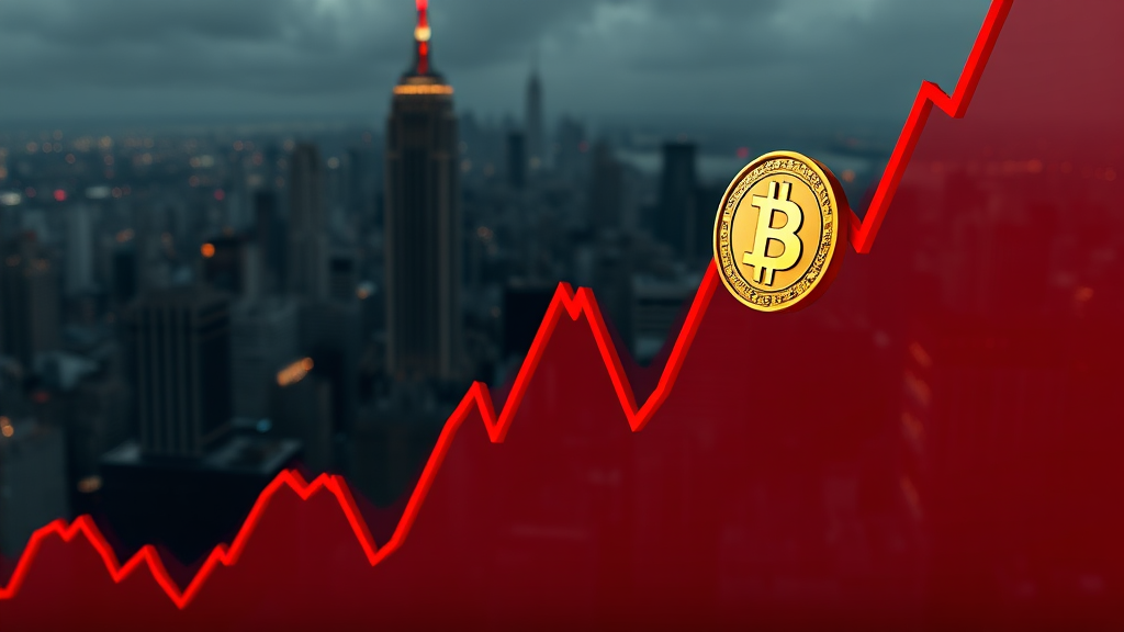 비트코인 가격 하락 시나리오 (realistic 스타일)