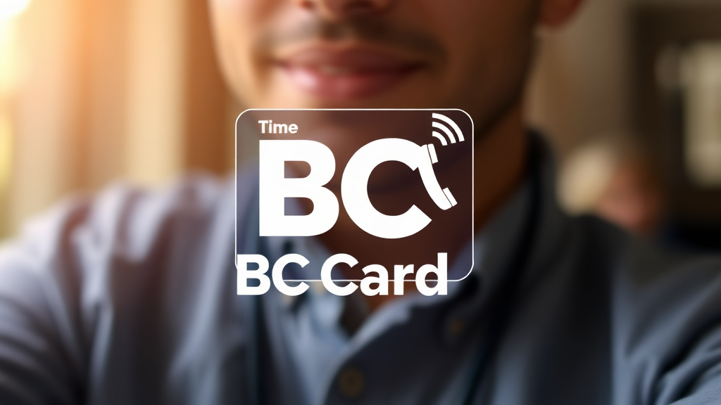 비씨카드 고객센터 운영 시간 안내 (realistic 스타일)