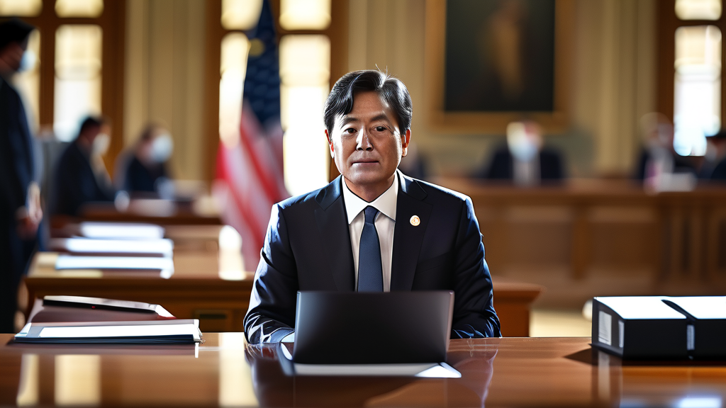 국내 정치: 지방선거 앞둔 분주한 움직임 (realistic 스타일)