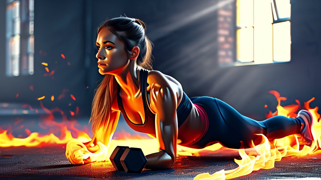 체지방을 태우는 효과적인 운동법 (realistic 스타일)