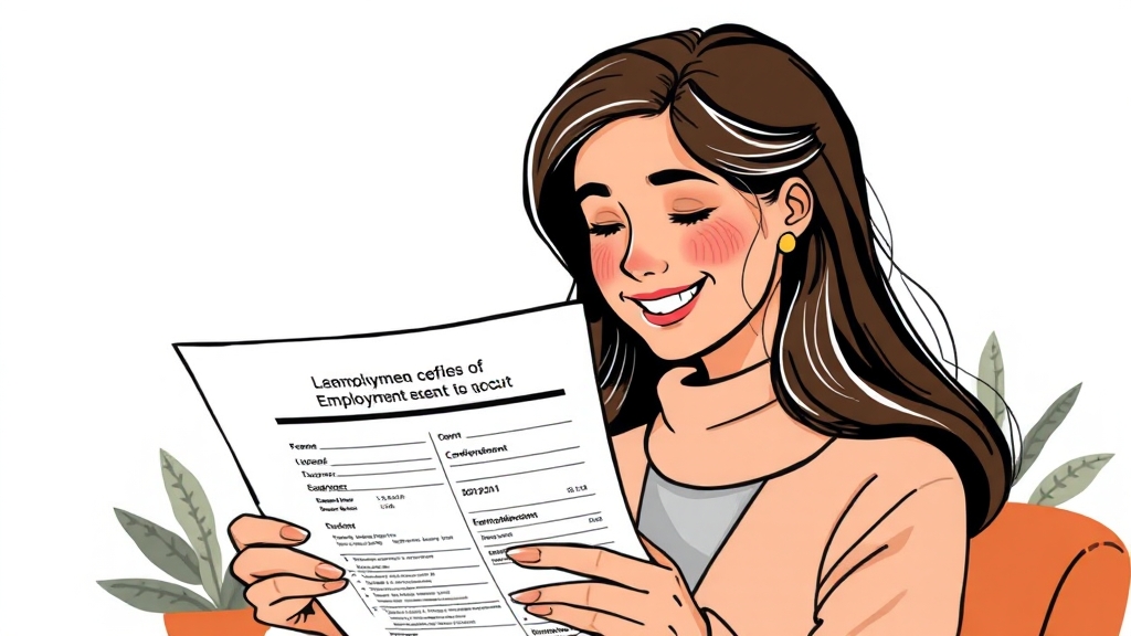 이직확인서, 왜 중요할까요? (illustration 스타일)