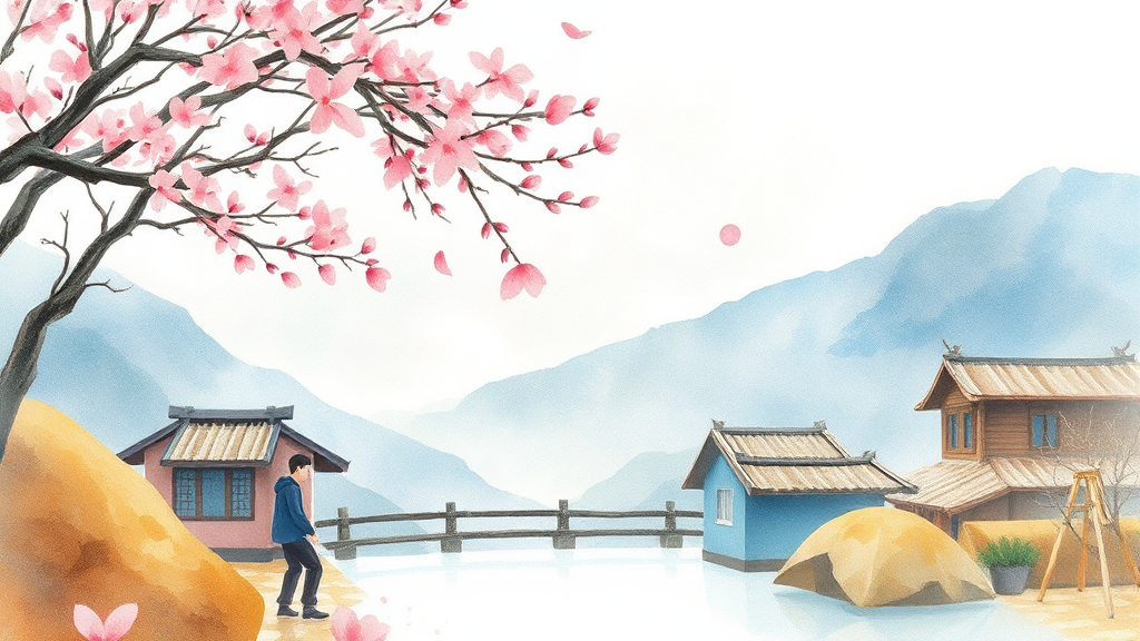 먹거리, 볼거리 가득! 경상북도 테마별 축제 추천 (watercolor 스타일)