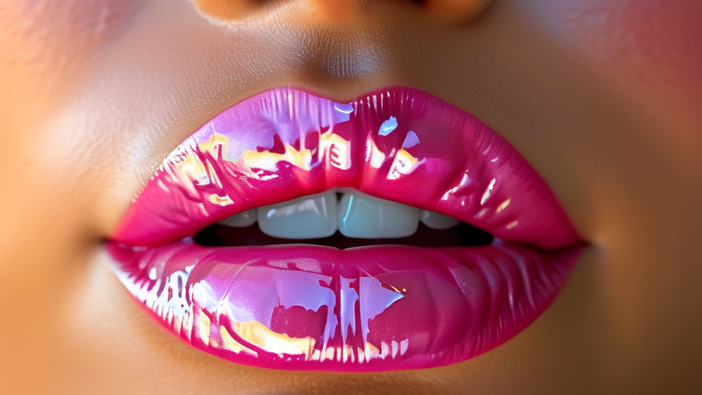 꾸준한 관리로 건강하고 아름다운 입술 만들기 (realistic 스타일)