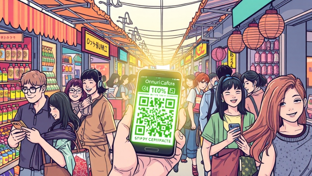모바일 온누리상품권 사용법 (illustration 스타일)