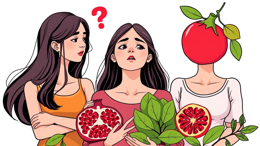여성에게 더 흔한 건기식 부작용 (illustration 스타일)