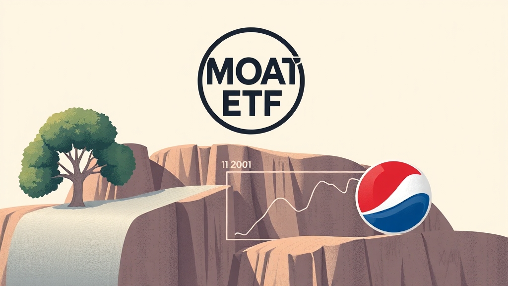 MOAT ETF 포트폴리오 구성 종목 심층 분석 (illustration 스타일)