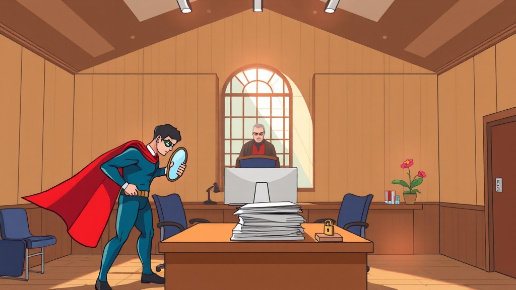 사건번호 조회 시 주의사항 (cartoon 스타일)