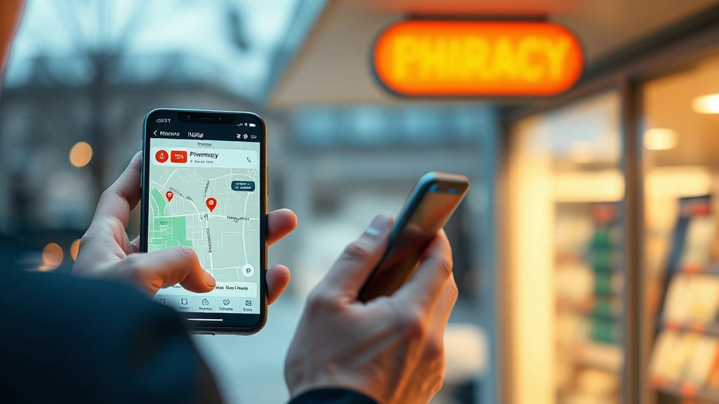 이제, 걱정 없이 약 찾으세요! (realistic 스타일)