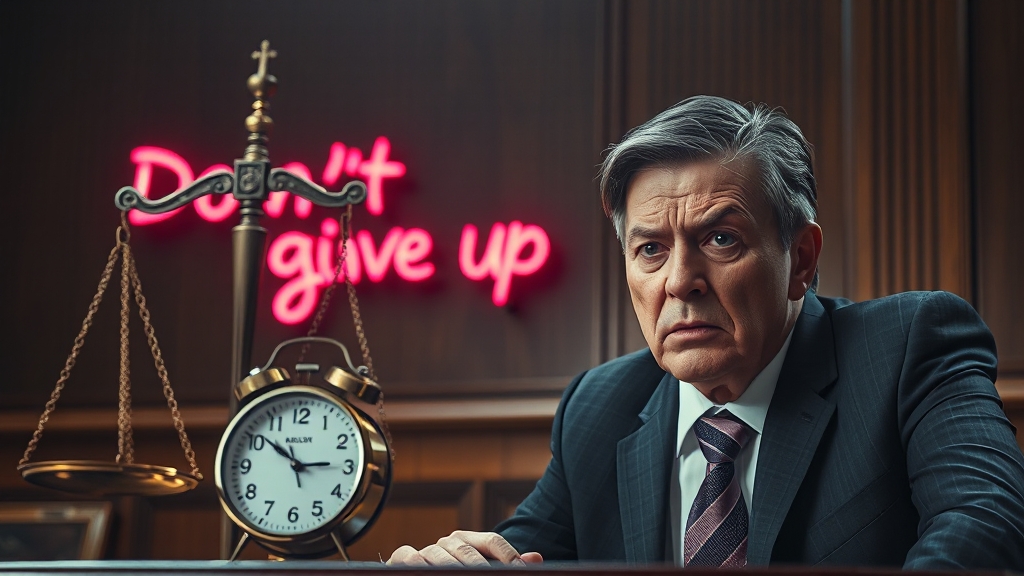 선고 & 불복: 결과에 대처하는 자세 (realistic 스타일)