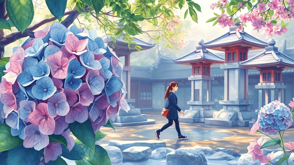 엔화 환율 변동이 여행 및 경제에 미치는 영향 (watercolor 스타일)