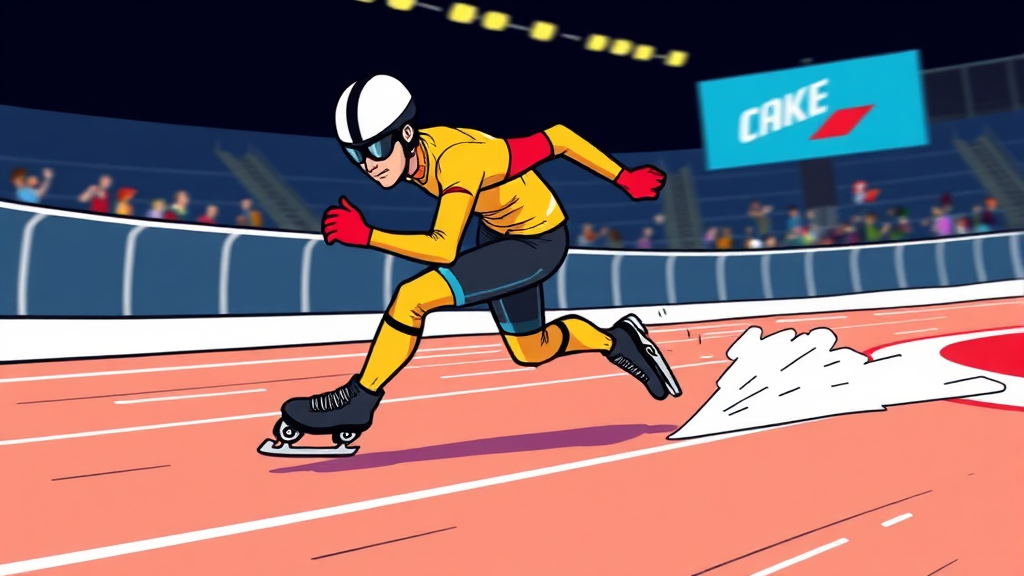 김길리 선수의 강점과 기술: ‘람보르길리’ 별명의 비밀 (cartoon 스타일)