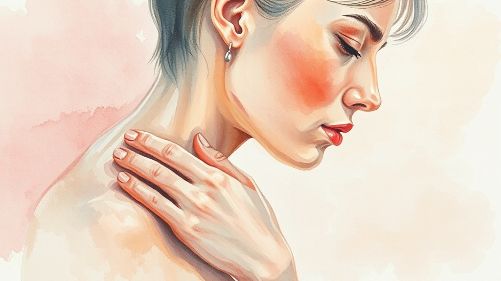 턱관절 문제, 왜 중요할까요? (watercolor 스타일)